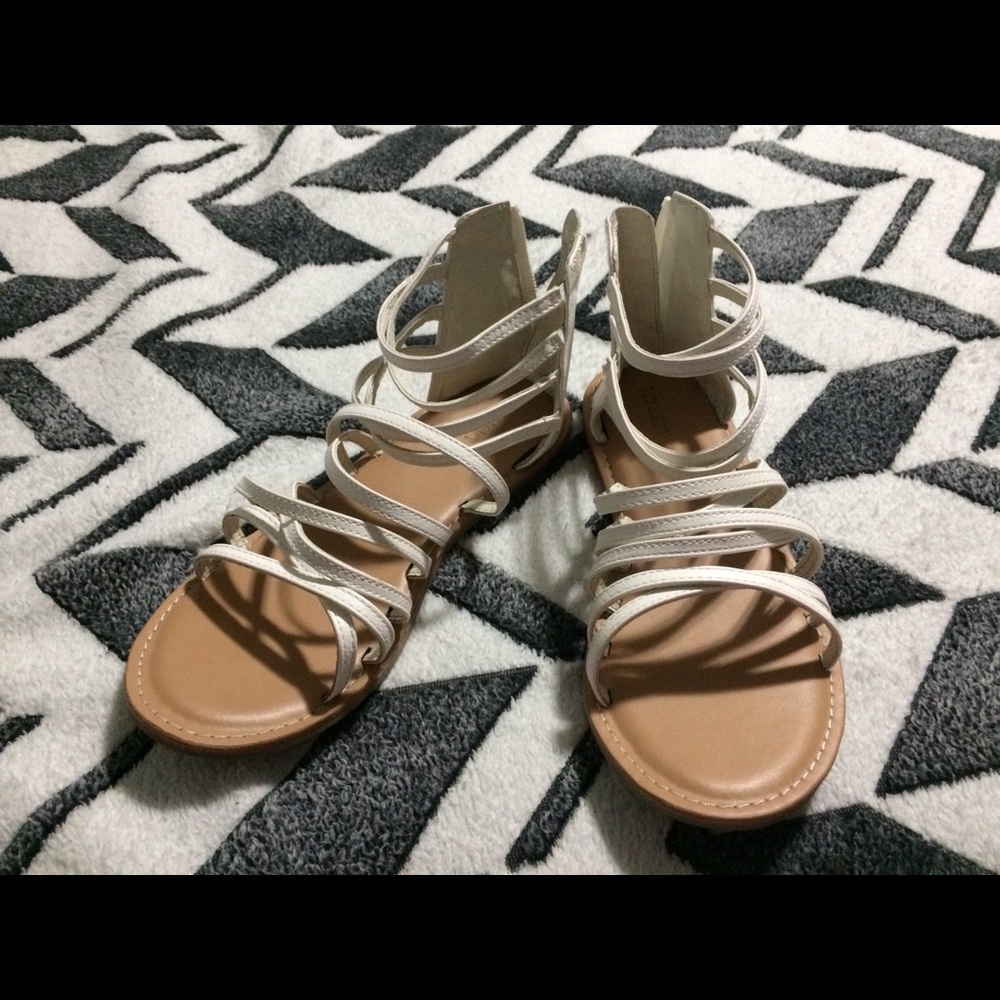 White sandals